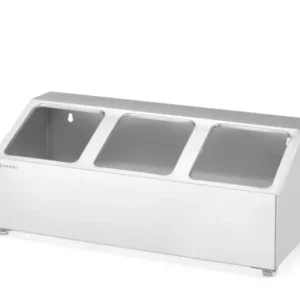 Stojan pro gastronádoby, HENDI, 3 přihrádky, 512x245x(H)215mm