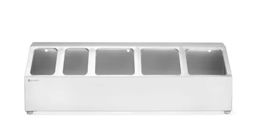 Stojan pro gastronádoby, HENDI, 5 přihrádek, 745x245x(H)215mm - Obrázek 4